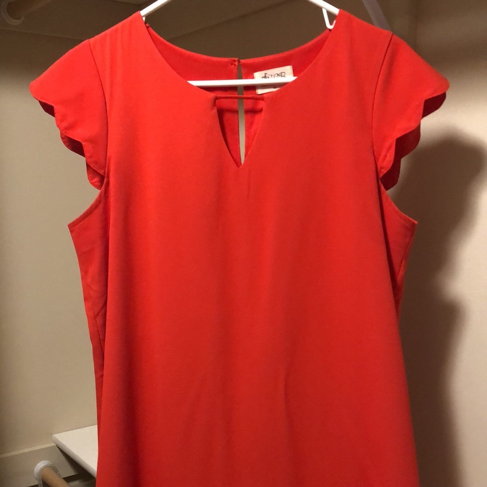 Red summer dress